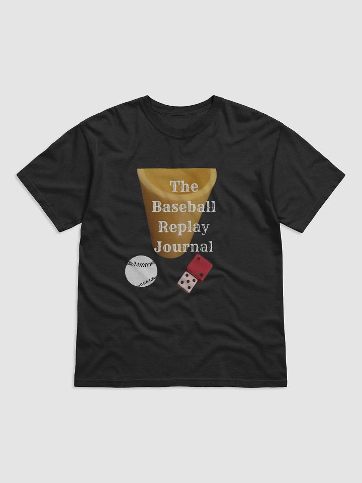 Baseball Replay Journal T-Shirt - Black product image (1)