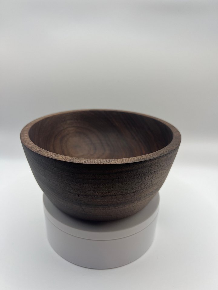 Hand-Turned Black Walnut Catchall Bowl – 5.5" x 2.75" product image (1)