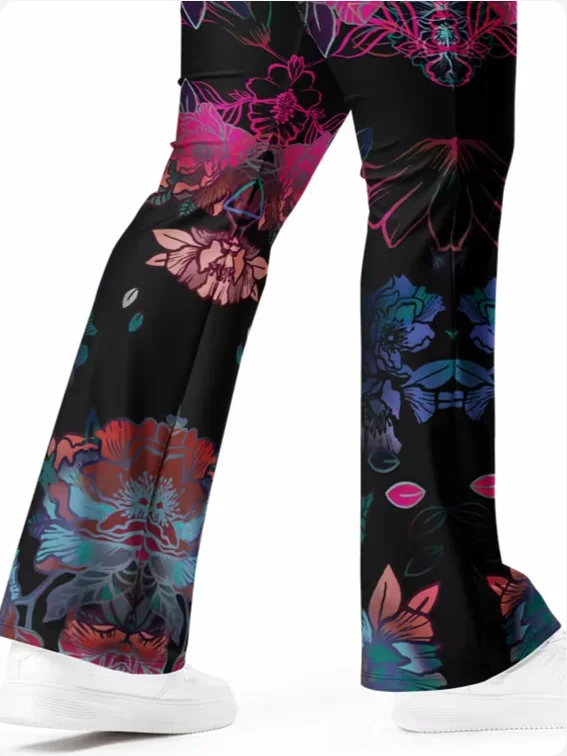 Black lace-flare leggings product image (12)