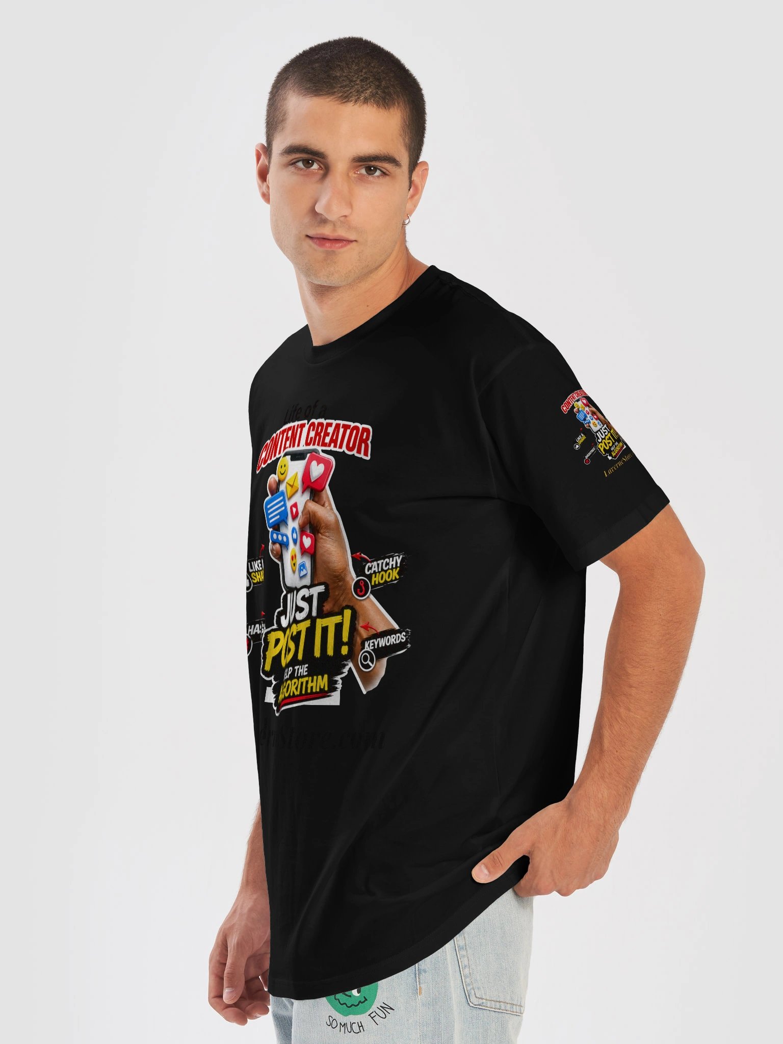 Just Post It Content Creator Tee product image (45)