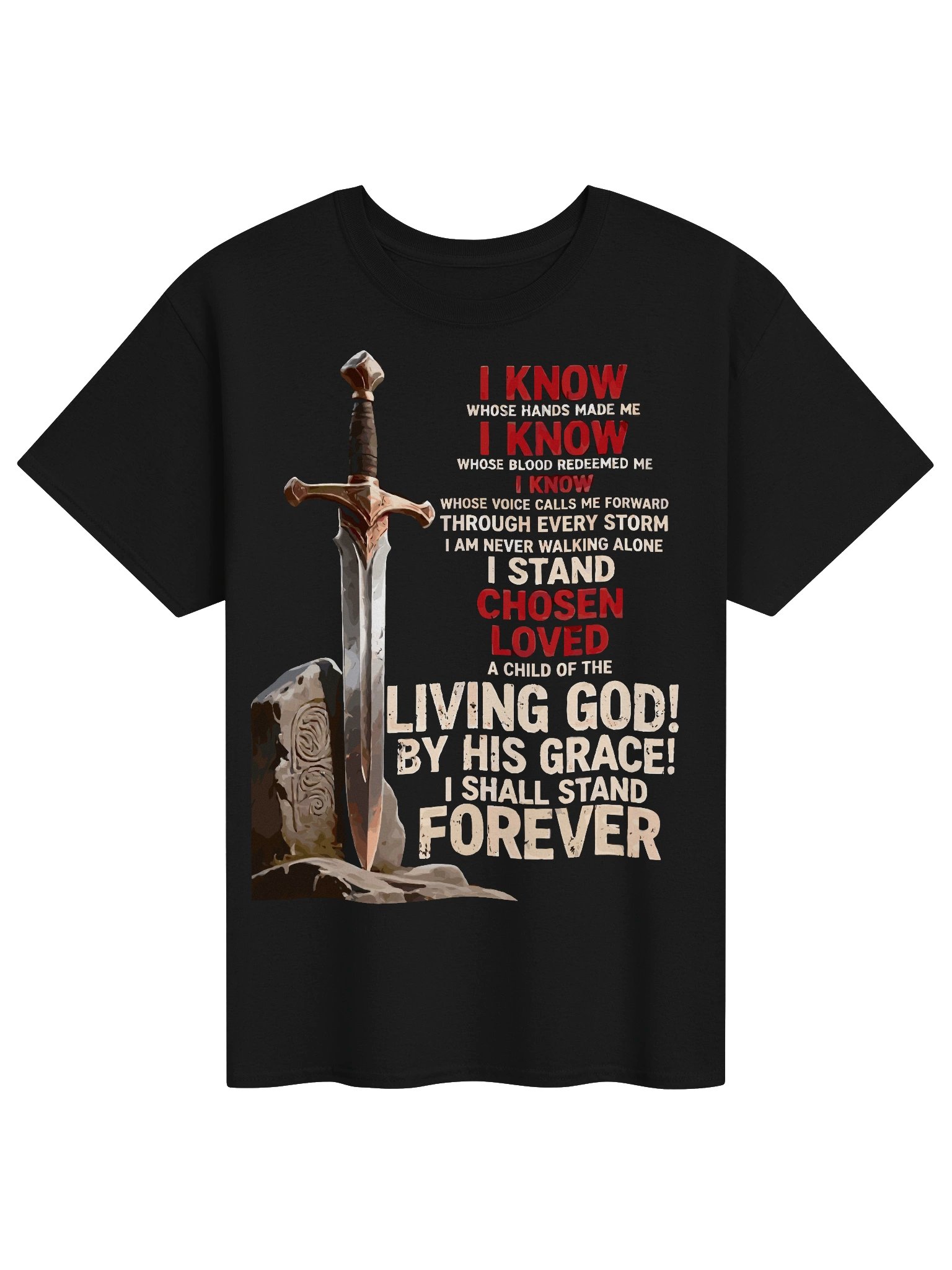 Chosen by Grace Christian Tee product image (1)
