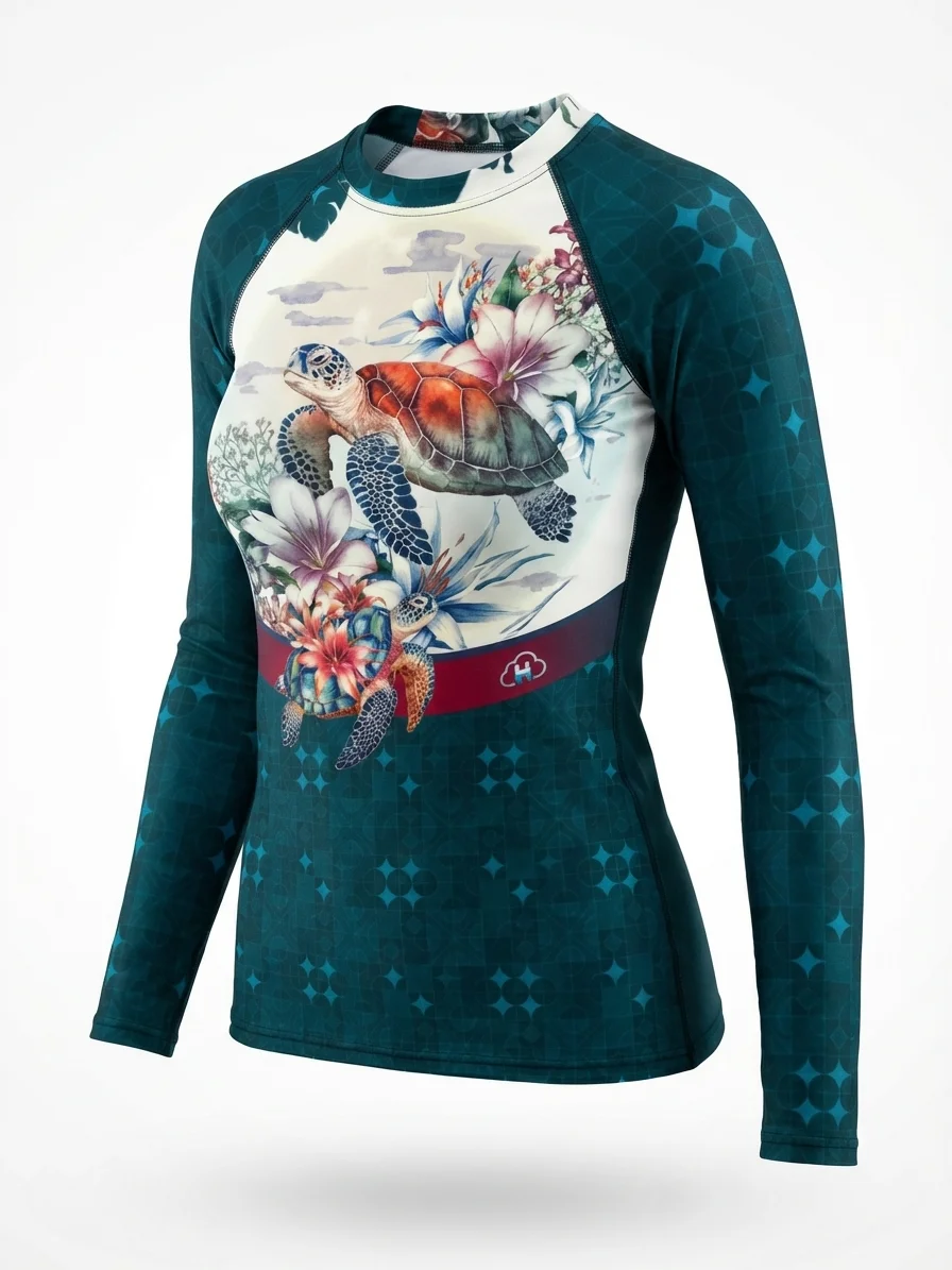 Turtle-Women's Rash Guard product image (4)