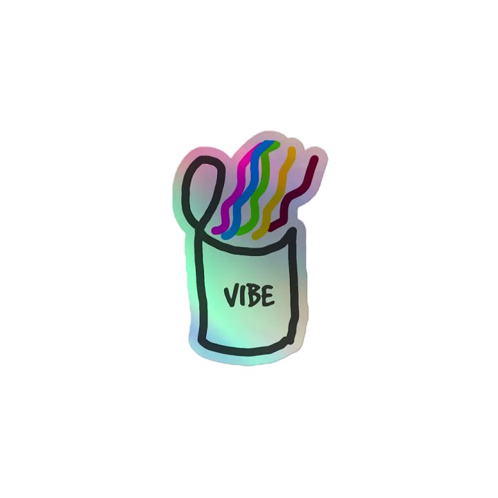 Holo Vibe in a Can Sticker product image (1)