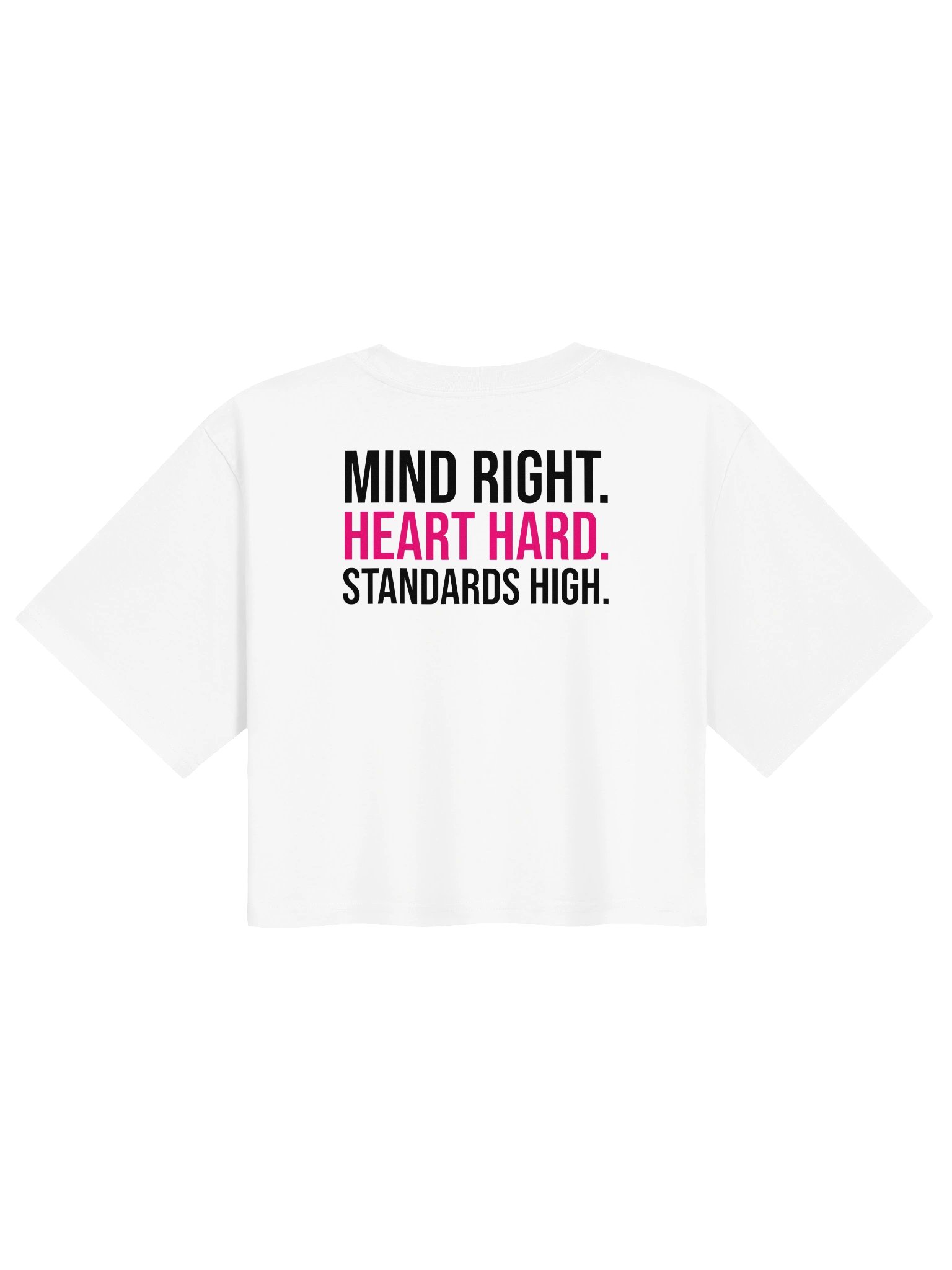 Trapffirmations Signature Crop Tee | White product image (2)