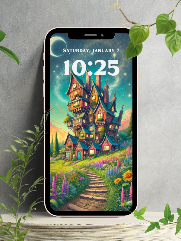 Magical Locations Fantasy Illustration Phone Wallpaper 4K Quality Bundle for Android and IOS product image (5)