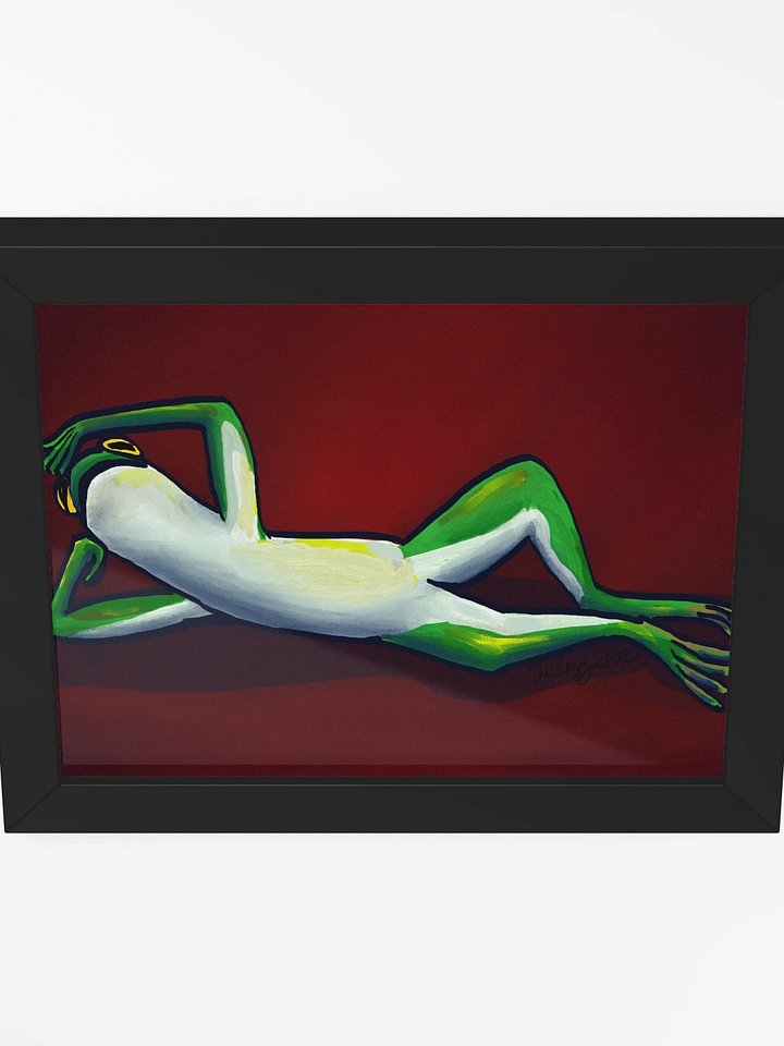 Reclining Frog - Framed product image (1)
