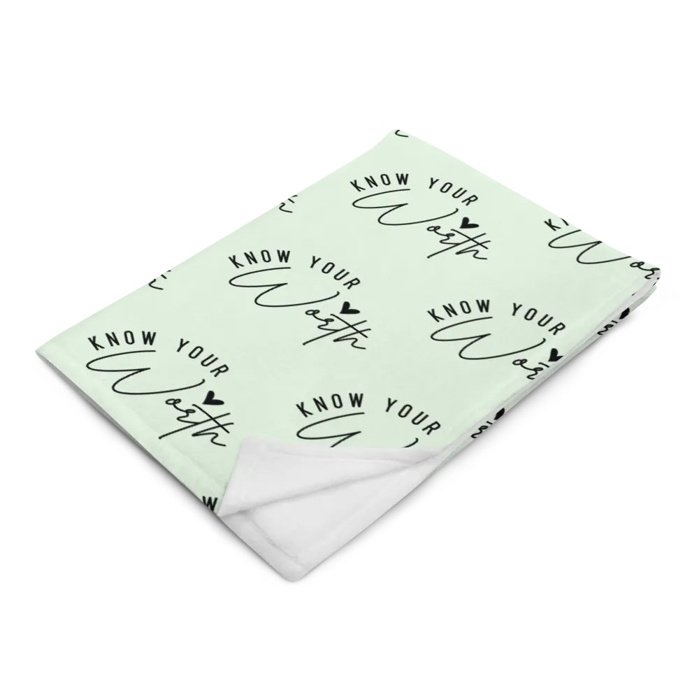 Know Your Worth Blanket product image (4)