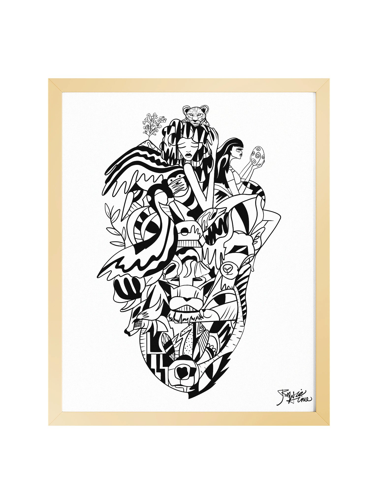 Framed Poster Wall Art: The Goddess Mother in Bloom product image (1)