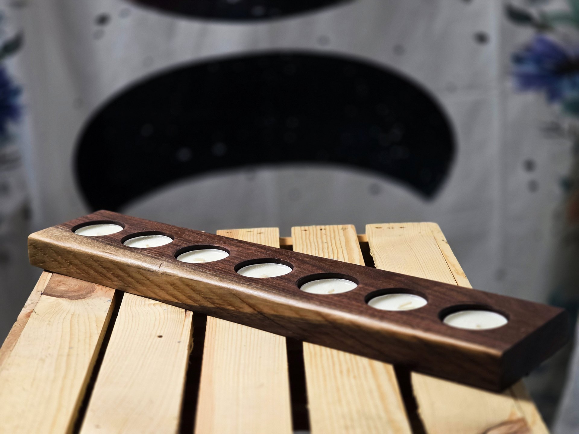 Live Edge Walnut Firefly (7 Candle Holder) product image (4)
