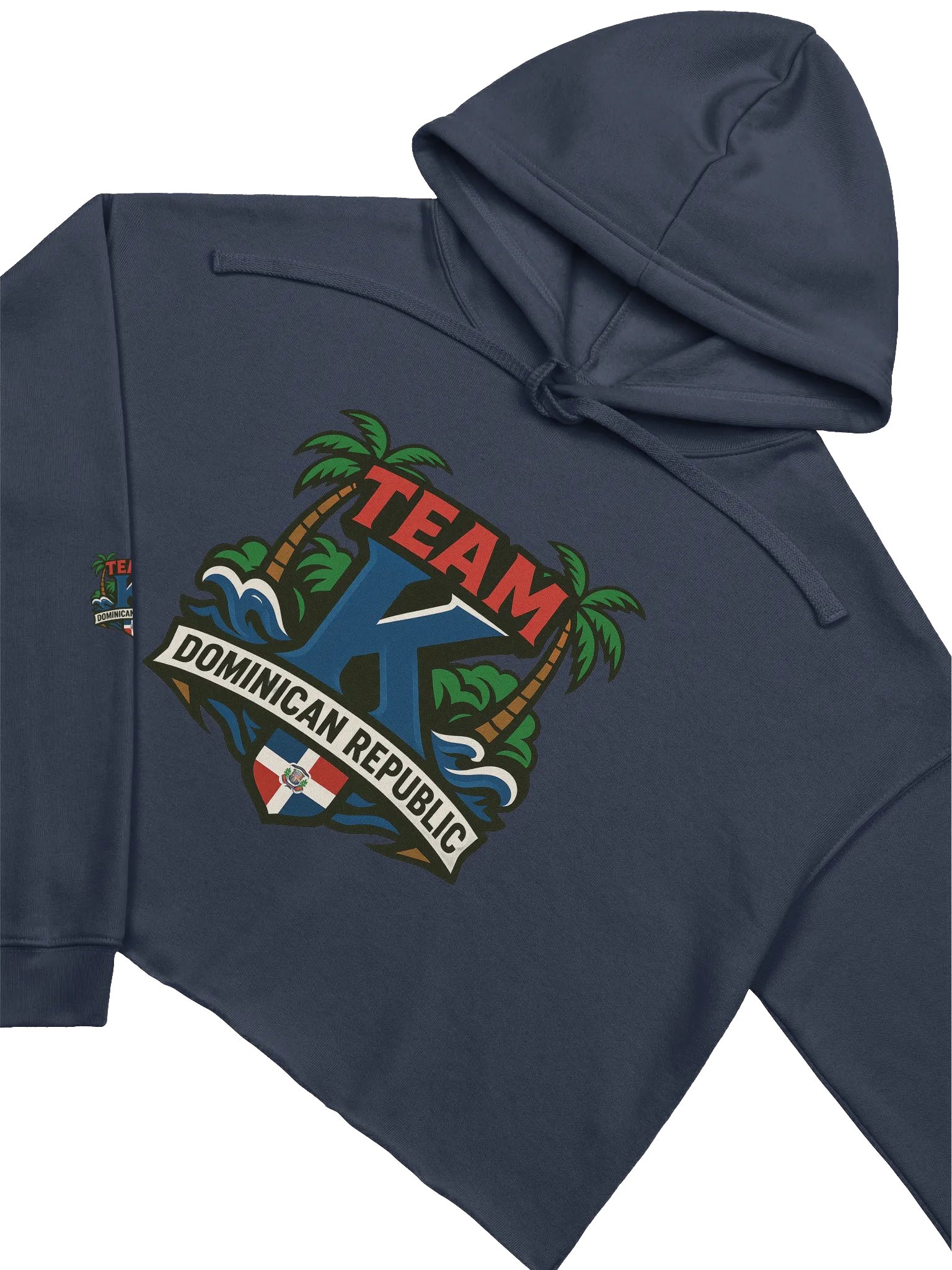 TEAM K Dominican Republic Crop Hoodie product image (3)