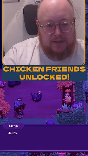 day two and we already have chicken friends 🐣 full @moonlightpeaks episode on YouTube, link in bio #cozygaming #moonlightpeak...