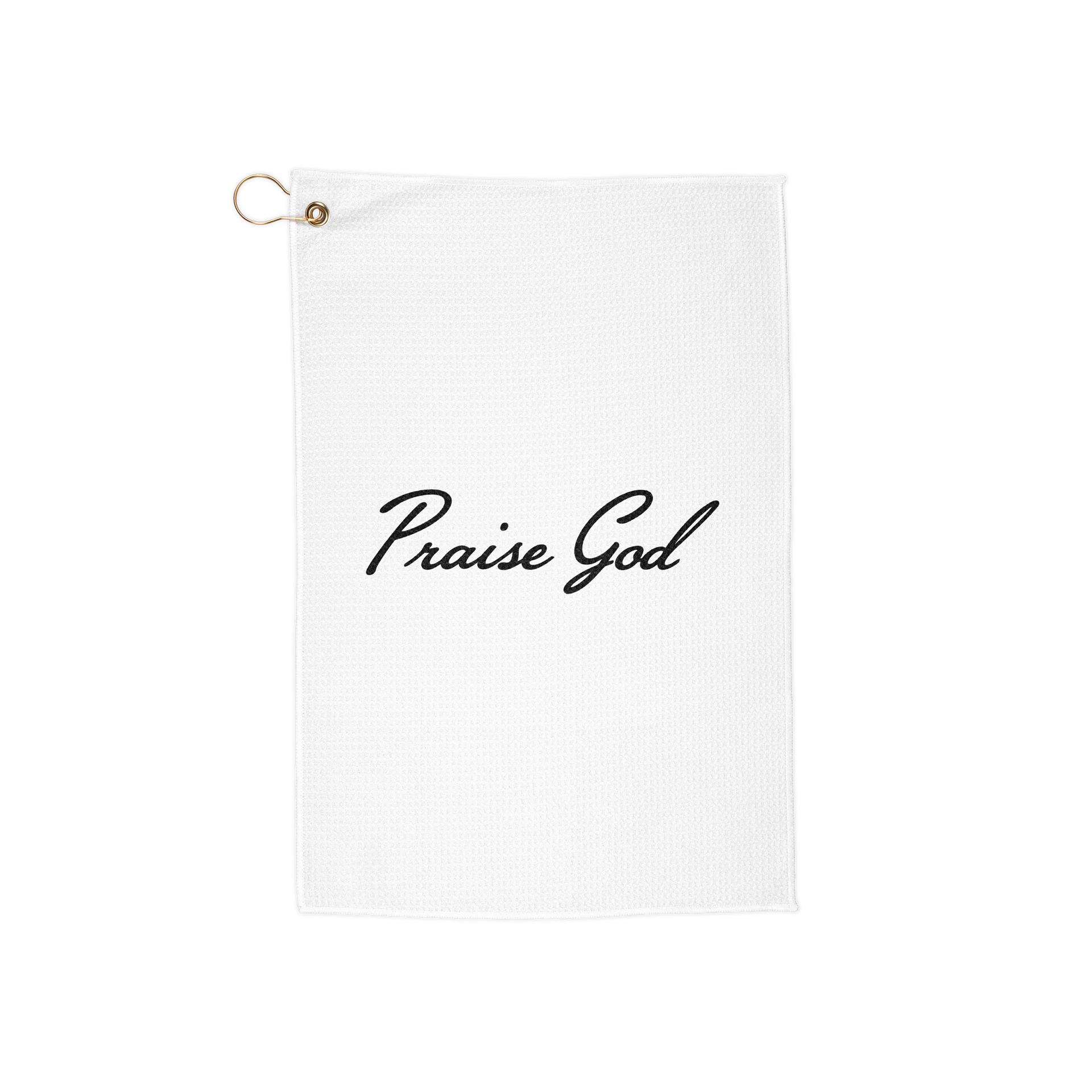 PRAISE GOD GOLF TOWEL - WHITE product image (1)