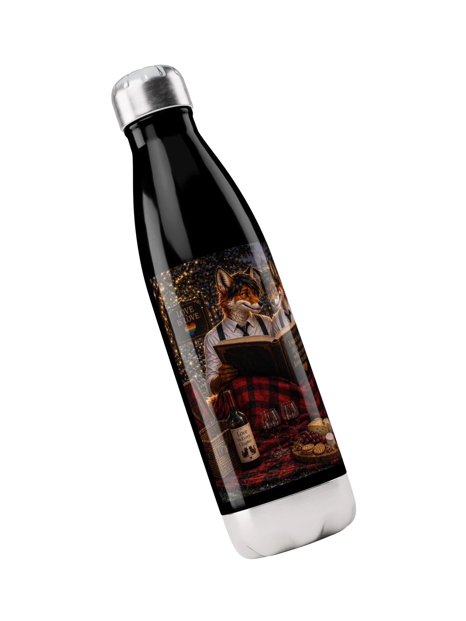 Sam & Oley Love Is Love Water Bottle. product image (3)