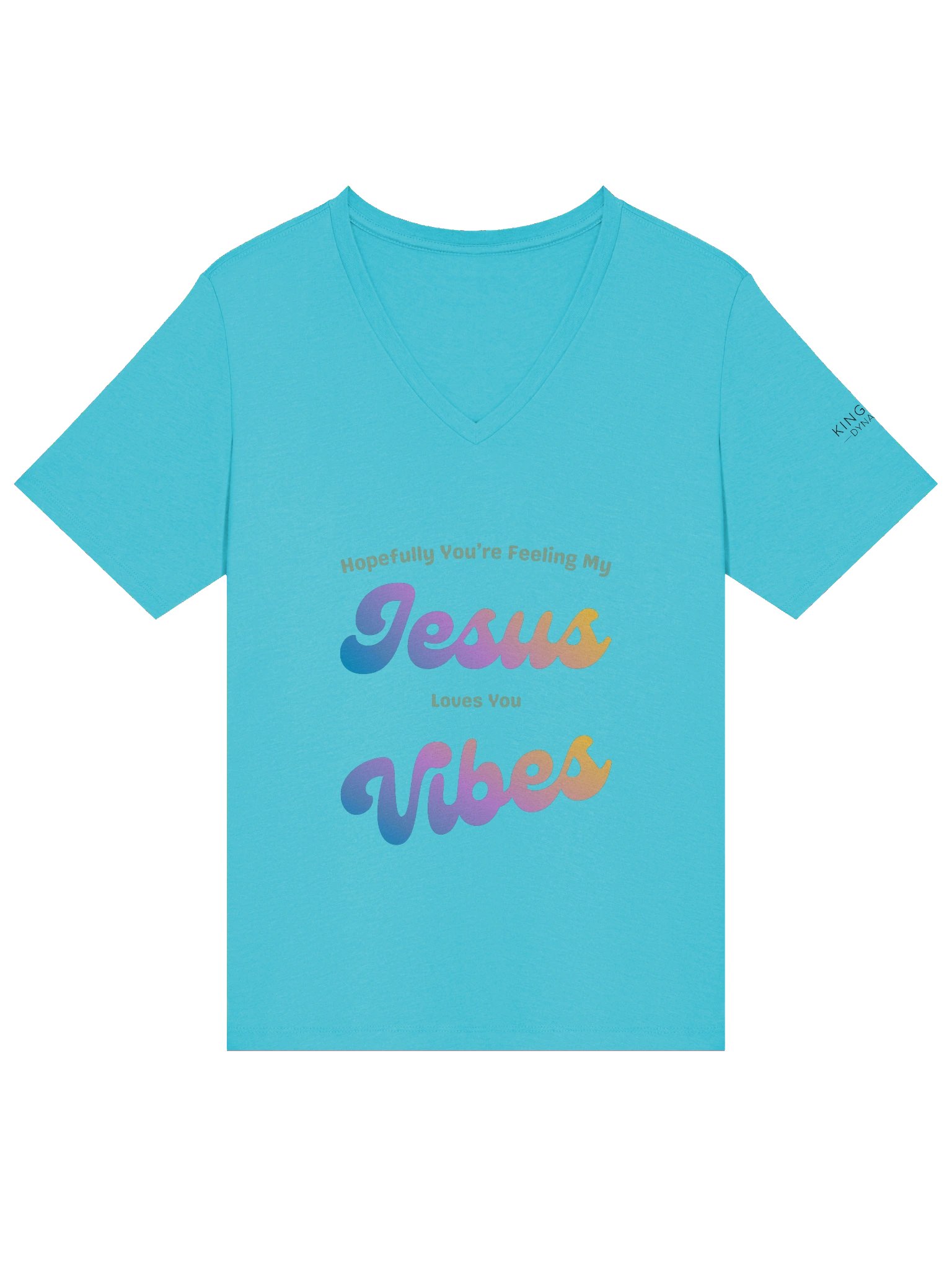 Jesus Vibes Signature V-Neck Tee – Light product image (3)