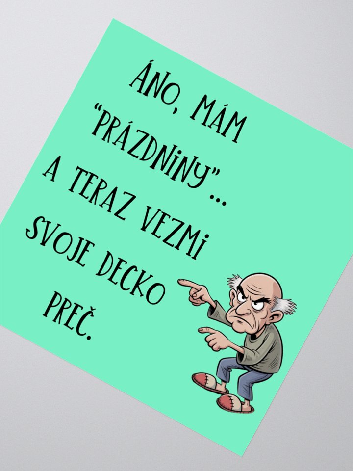"Vezmi decko preč" nálepka product image (2)