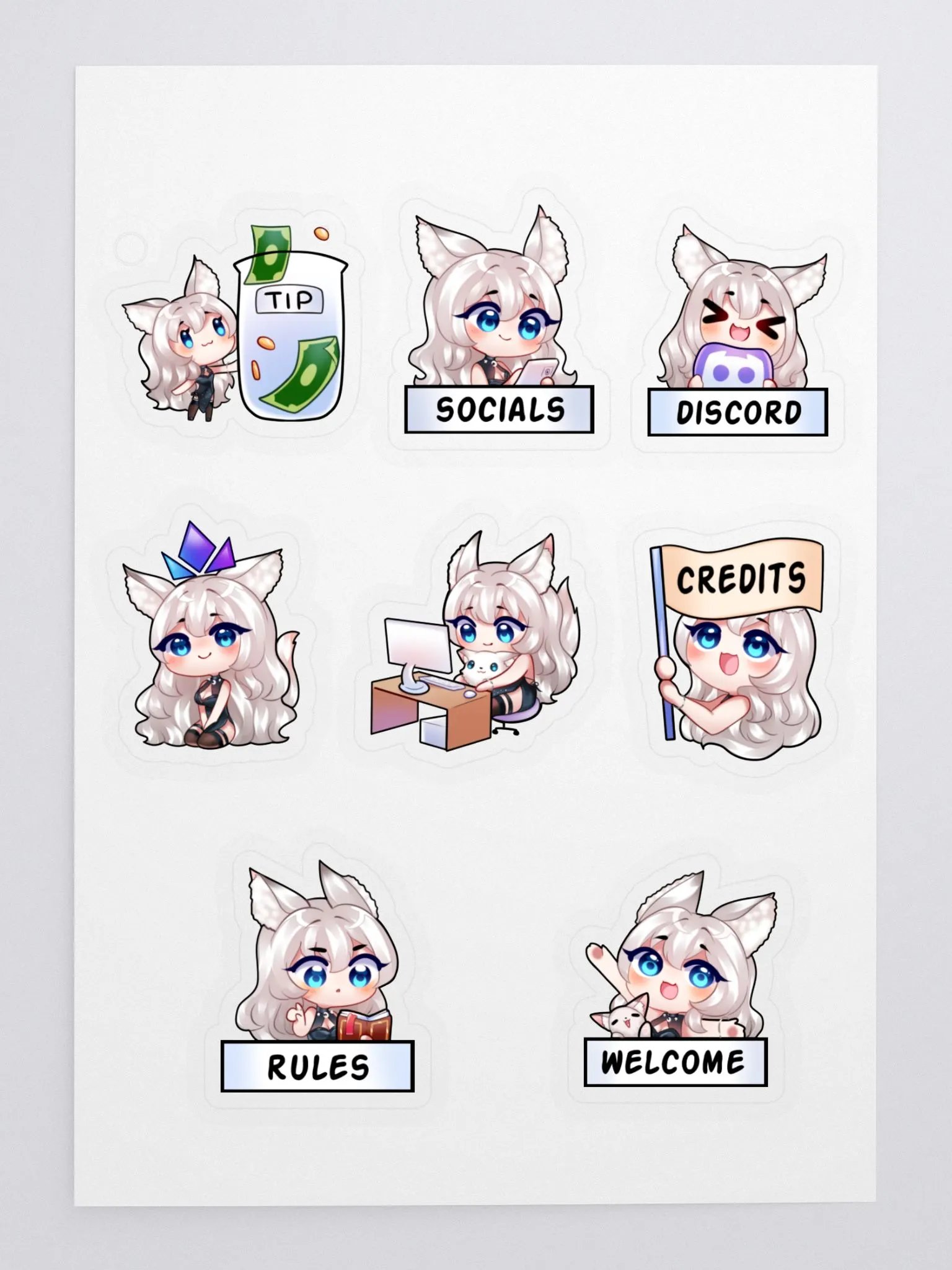 Lunaura Panels Sticker Sheet product image (1)