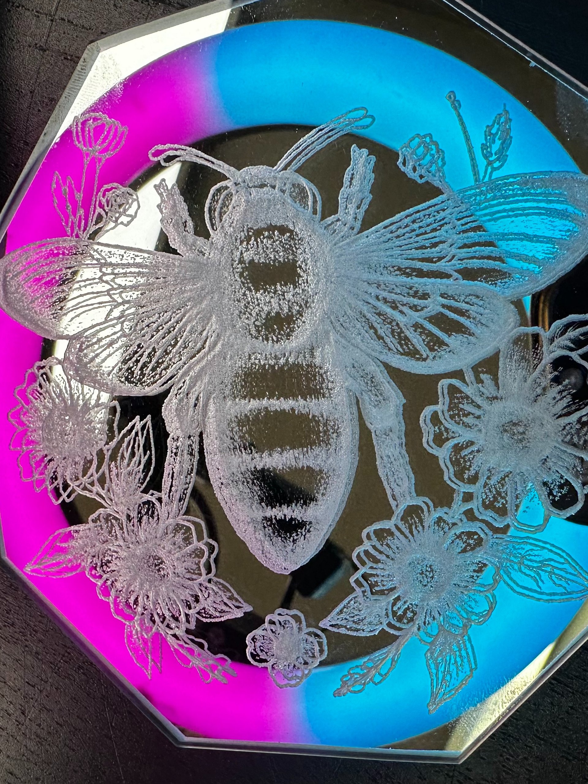 Mini Engraved Coaster Mirror product image (2)