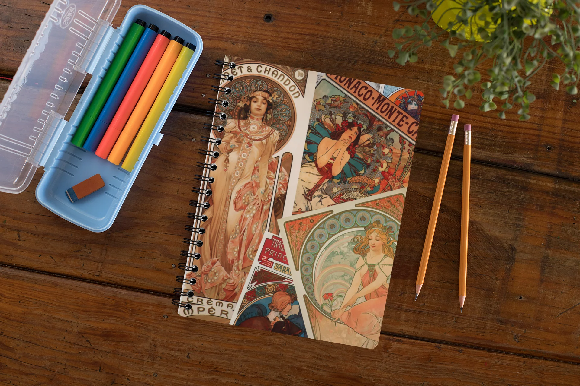 Vintage Mucha Print Notebook product image (7)