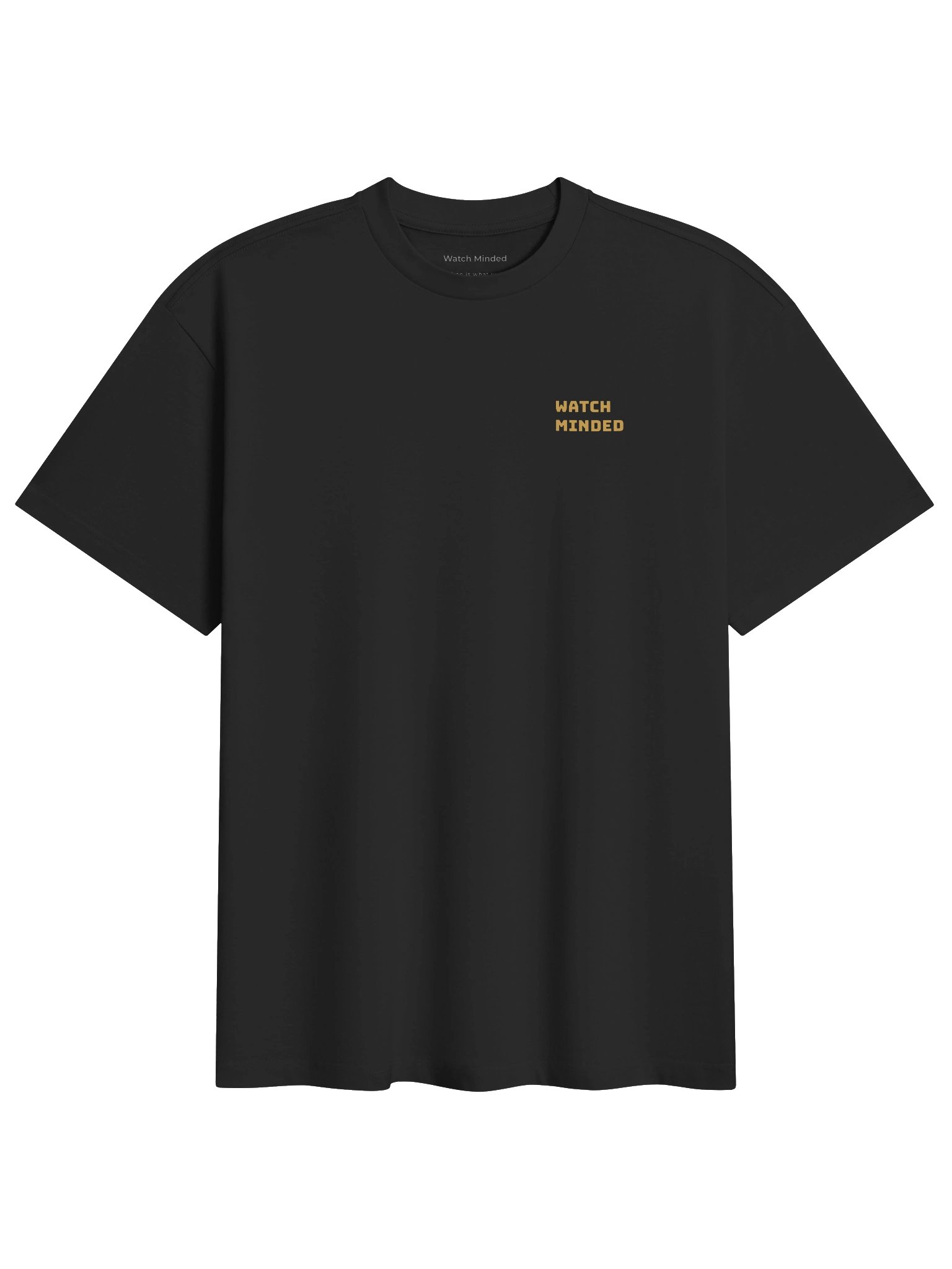 Relaxed Fit Heavy Cotton "Clockwork Mountains" T-Shirt, Black product image (4)