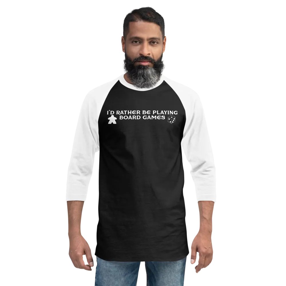 I'd Rather Be Playing Board Games Baseball Tee product image (5)