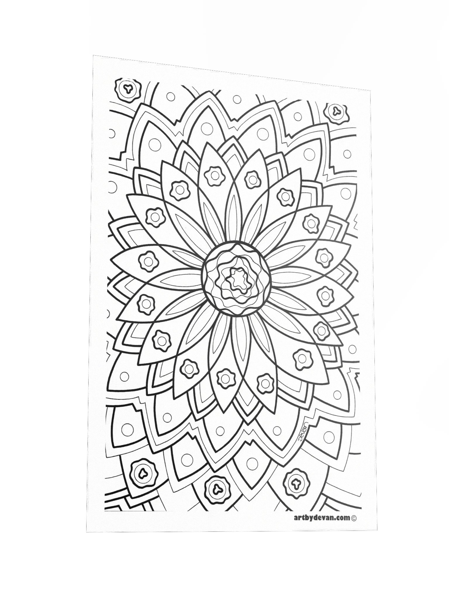 Color Your Own Art: Petal Mandala product image (2)