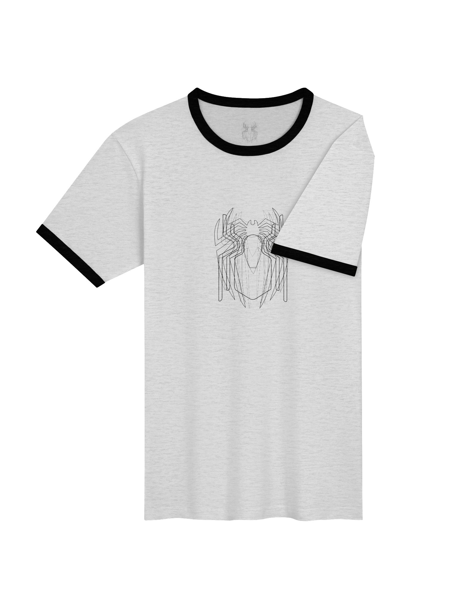 Symmetric Crest Unisex Ringer Tee product image (6)