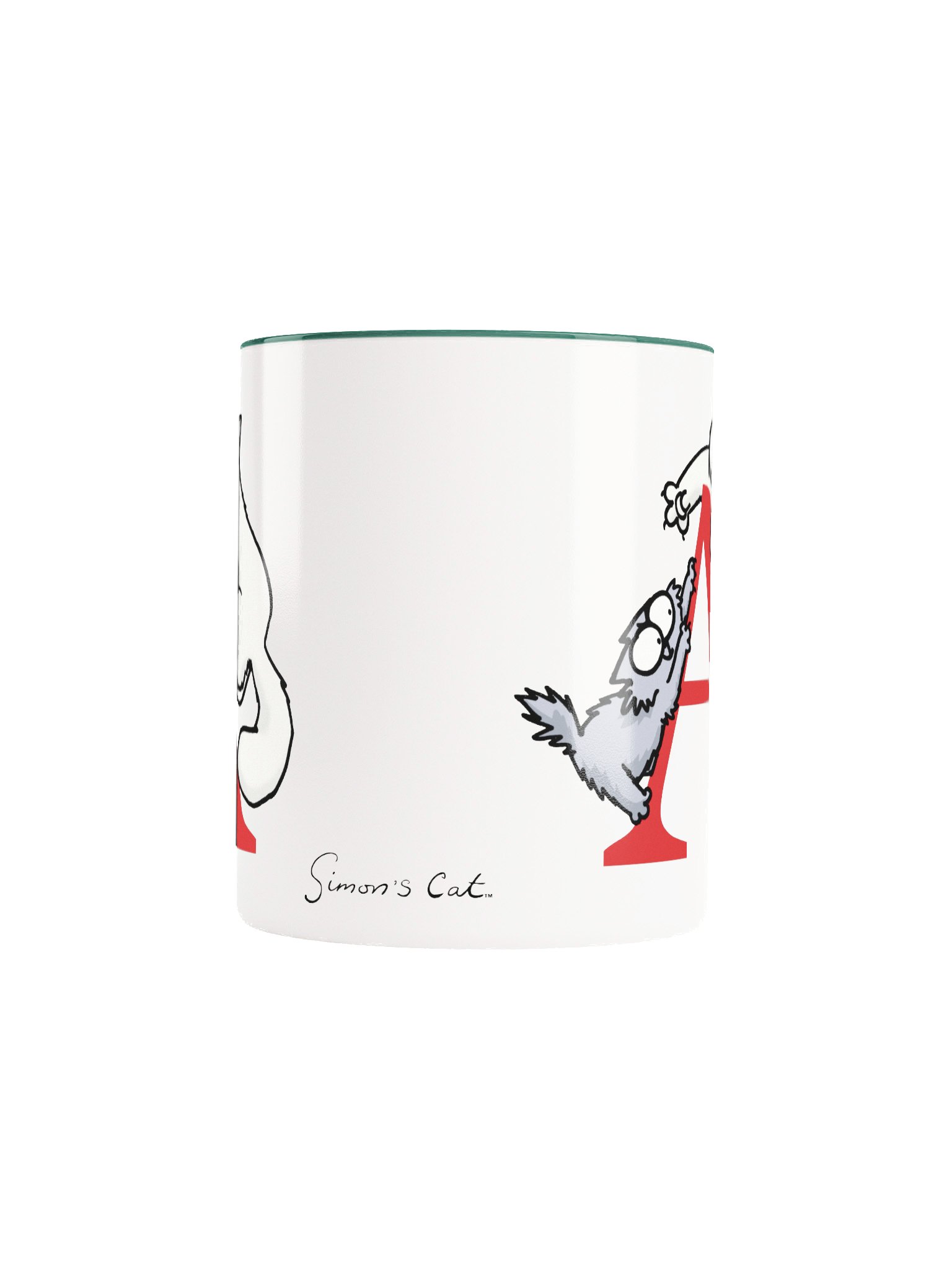 Cat Monogram Mug - A product image (6)
