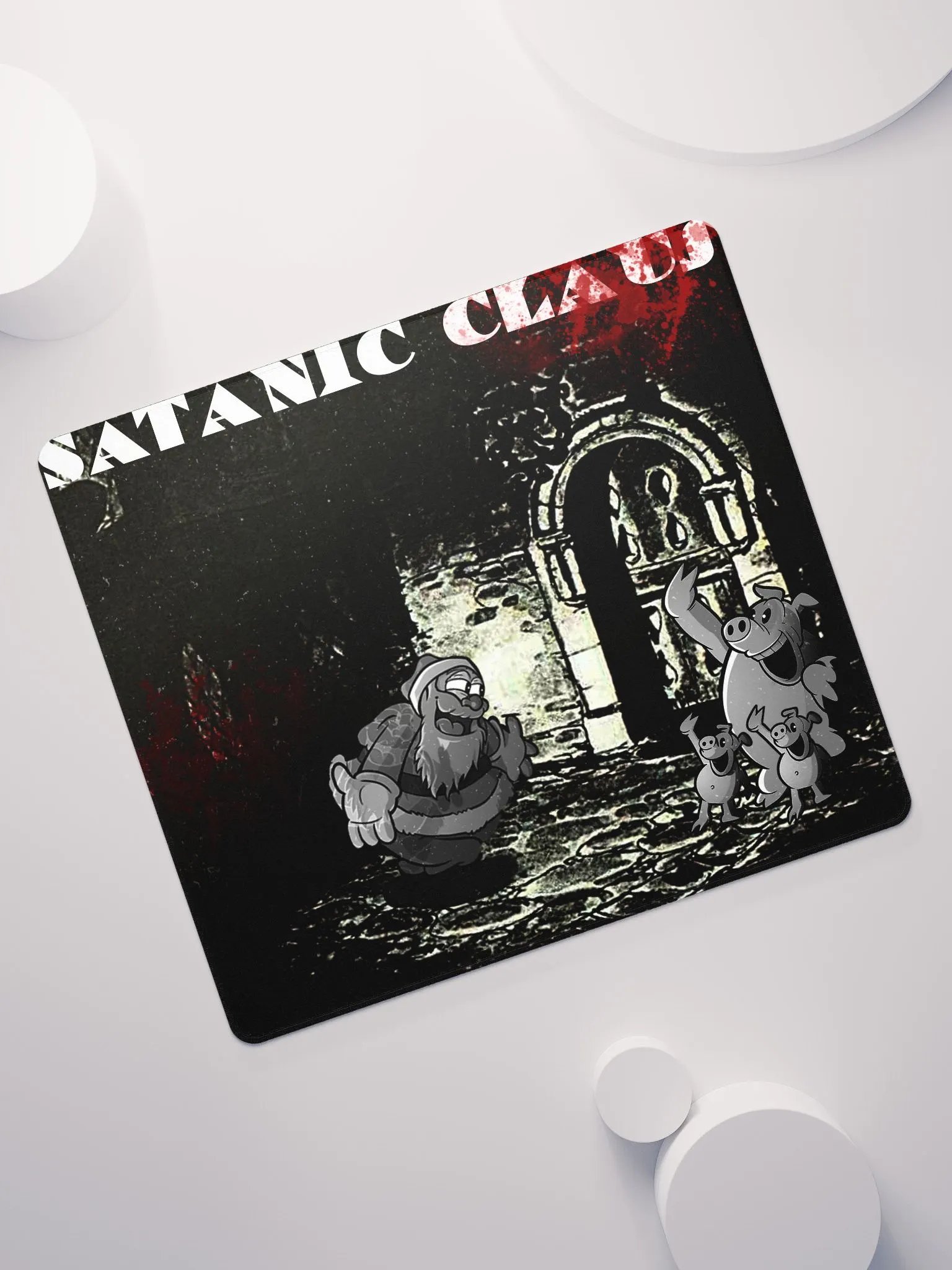 Satanic Claus Gaming Mouse Pad product image (11)