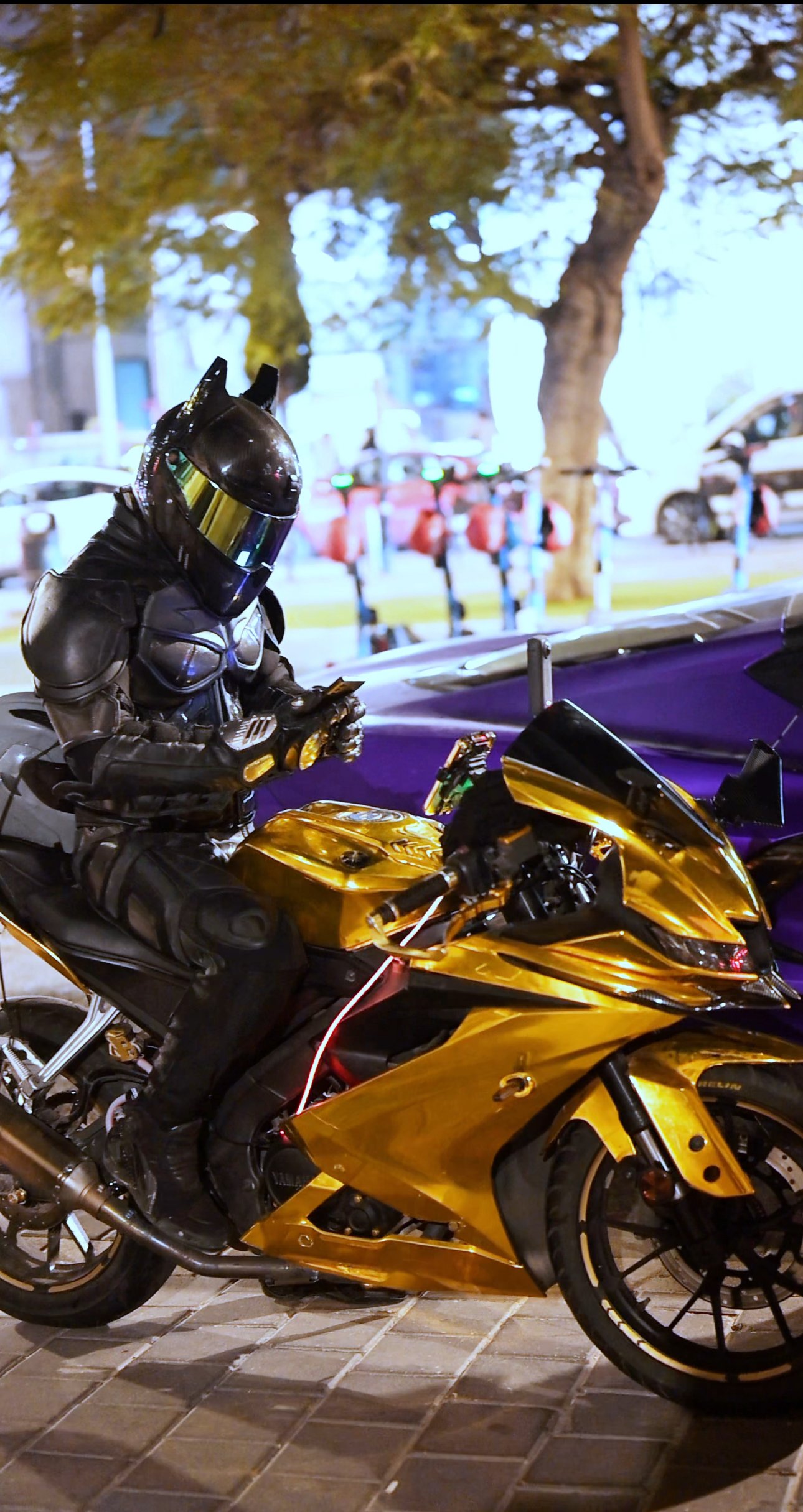 Batman ears for moto helmet ( horns ,sports equipment, gear, protection) product image (3)