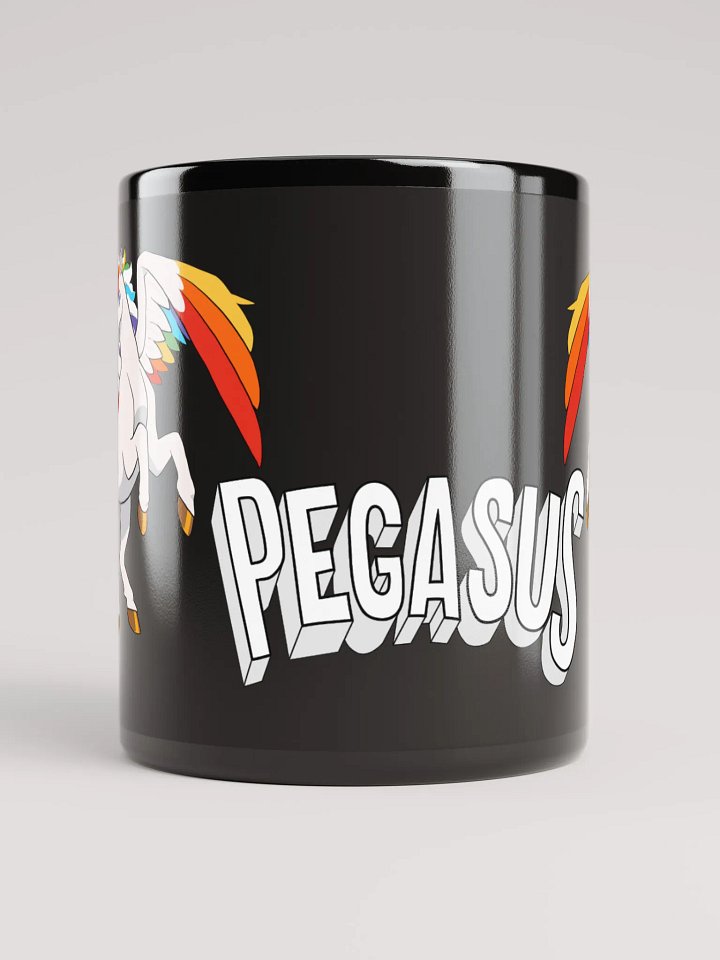 Dual Pegasus on Black Mug product image (2)