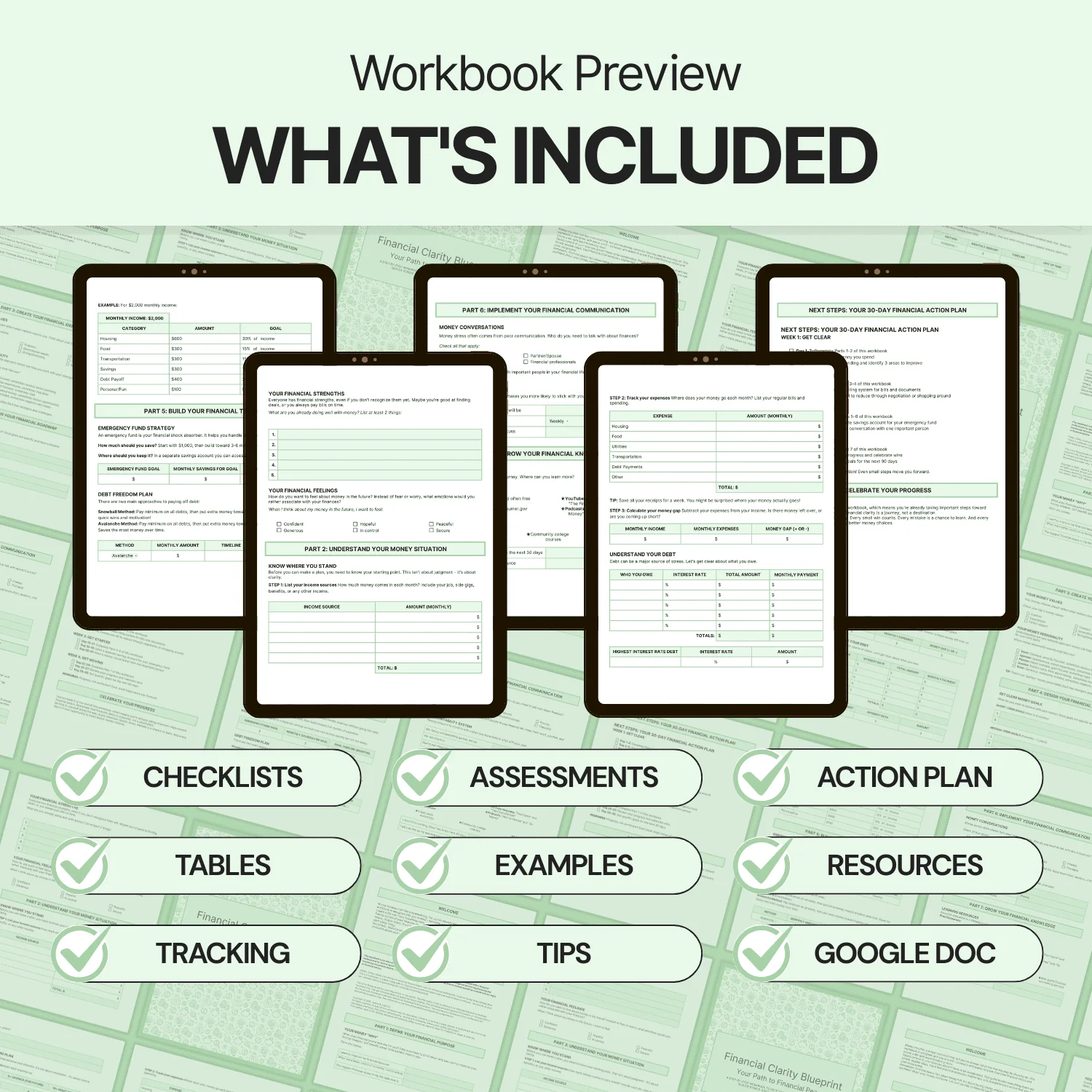 Financial Clarity Blueprint - Google Docs product image (2)