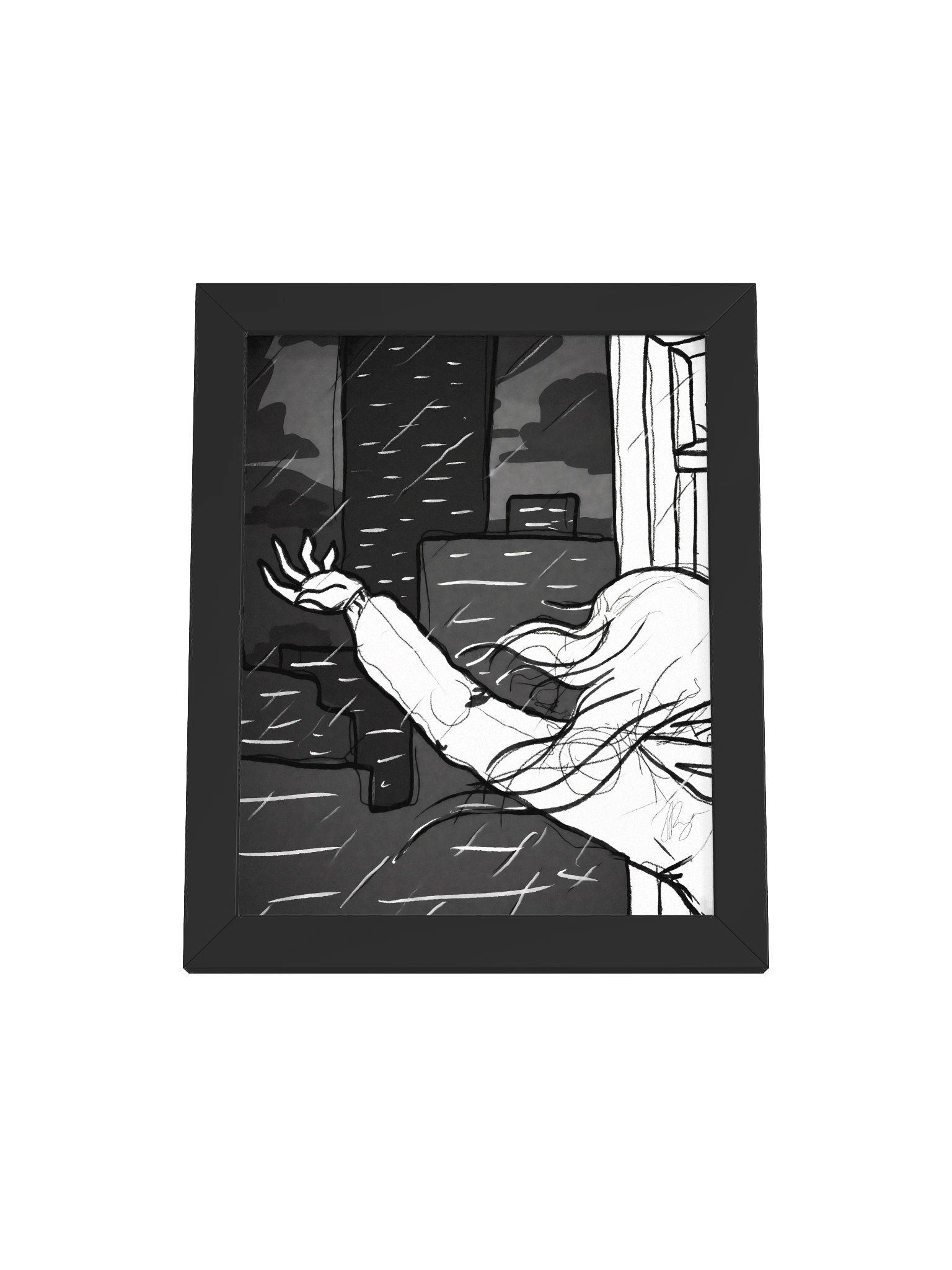 The Rain — Framed Print product image (97)