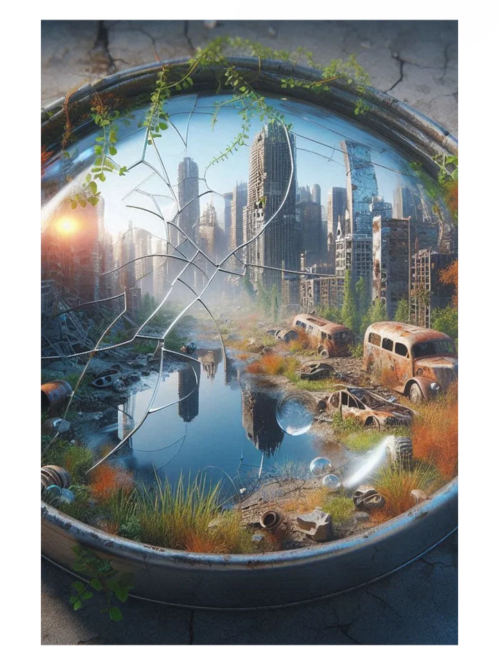 Post-Apocalyptic Reflection Enhanced Matte Paper Poster product image (1)