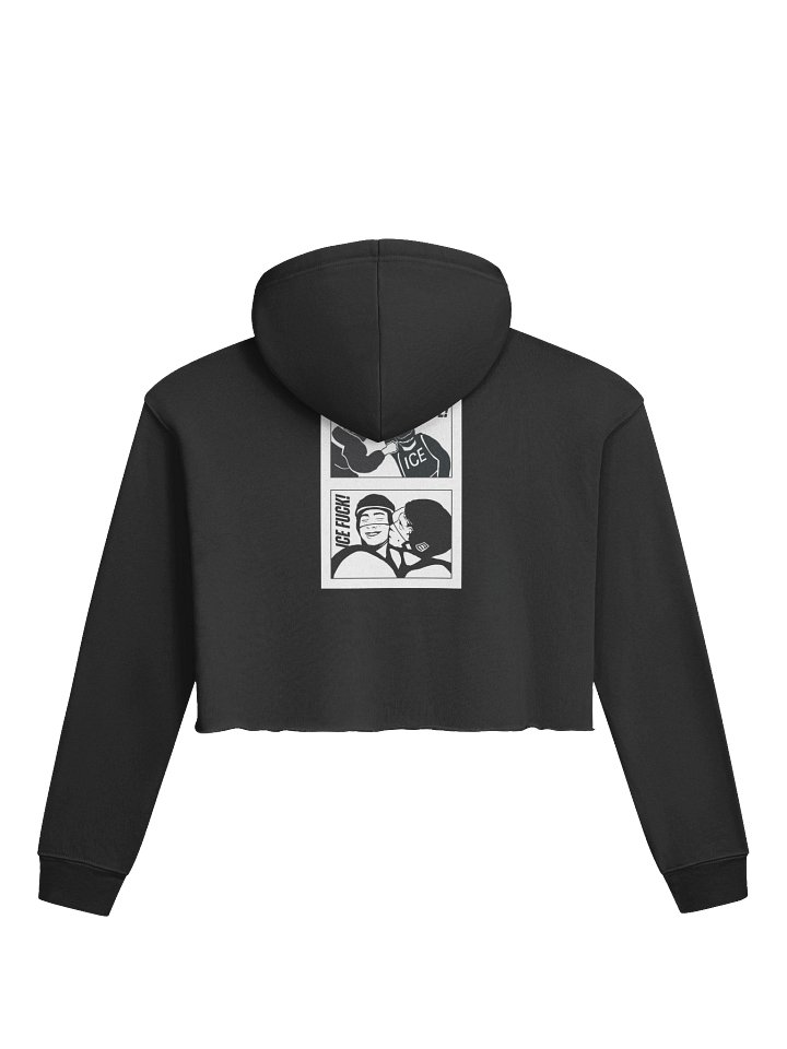Ice Hockey Love Crop Hoodie product image (2)