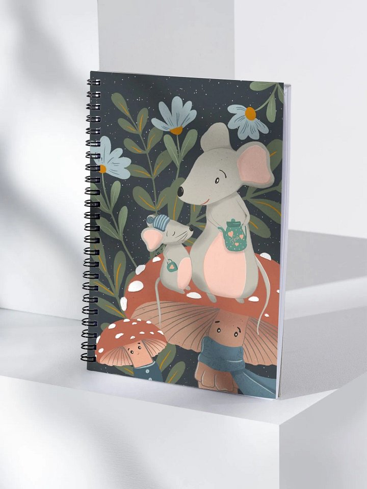 Moonlit Forest Love Spiral Notebook product image (1)