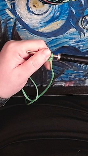 An alternative to a foundation single crochet. This is the foundation cord and it works up faster and looks better in my opin...