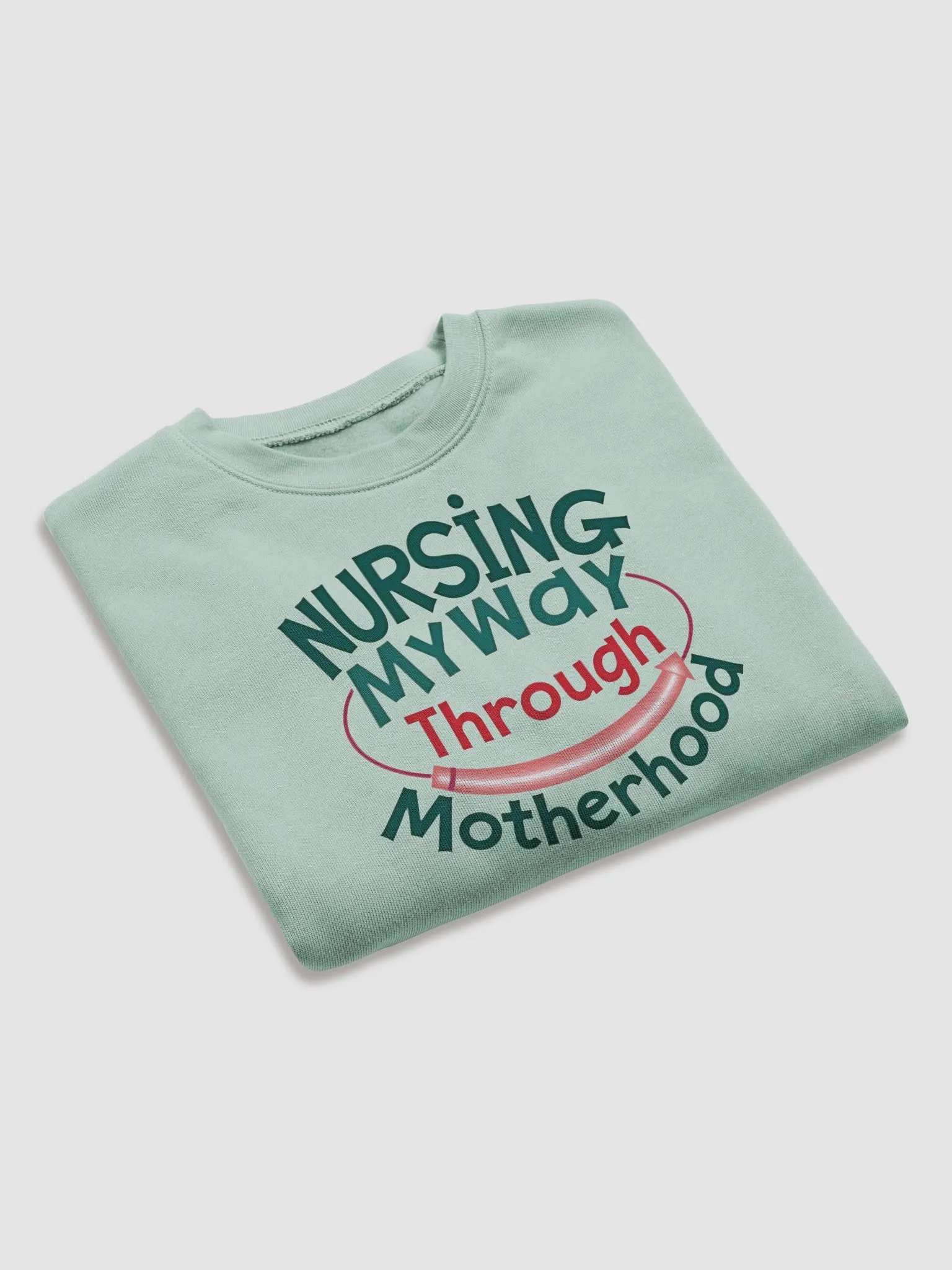 Nursing My Way Through Motherhood Crop Sweatshirt product image (14)