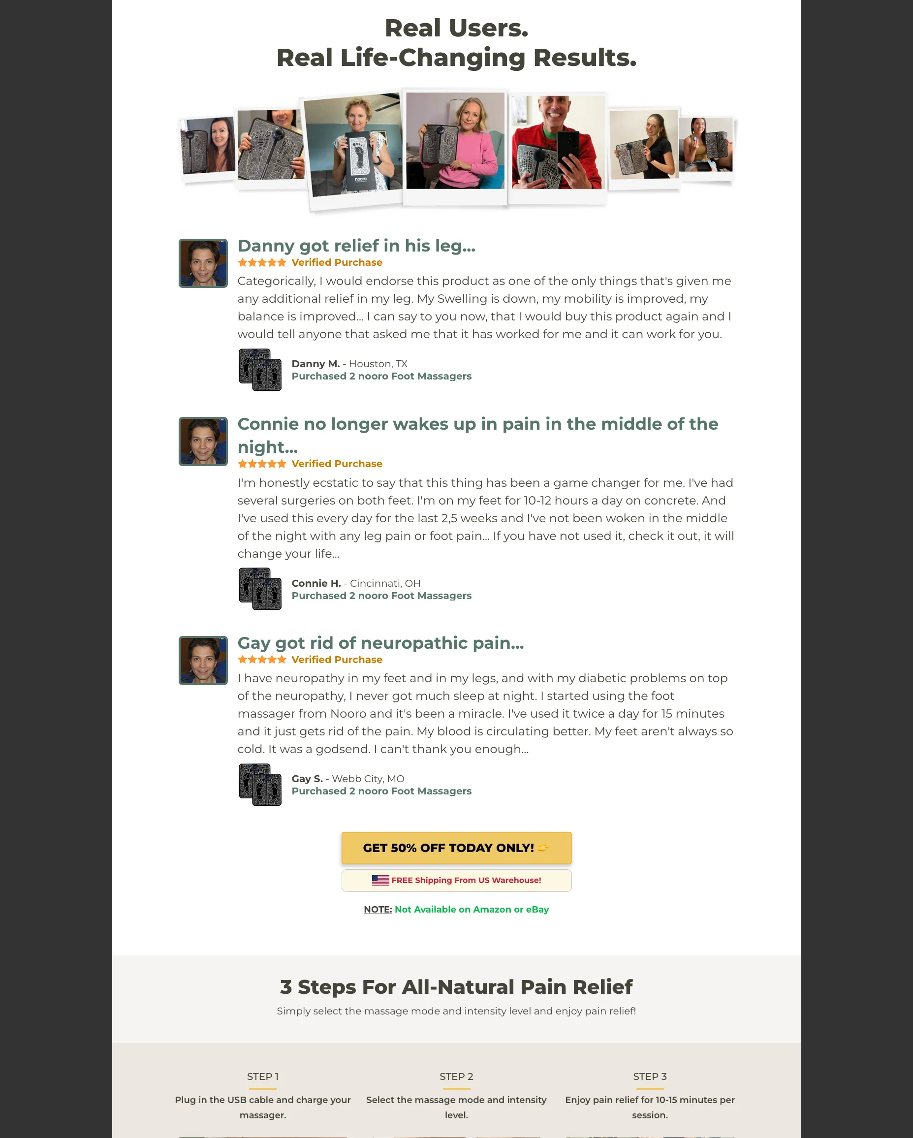 Nooro Foot Massager Product Page | Gempages Template product image (5)