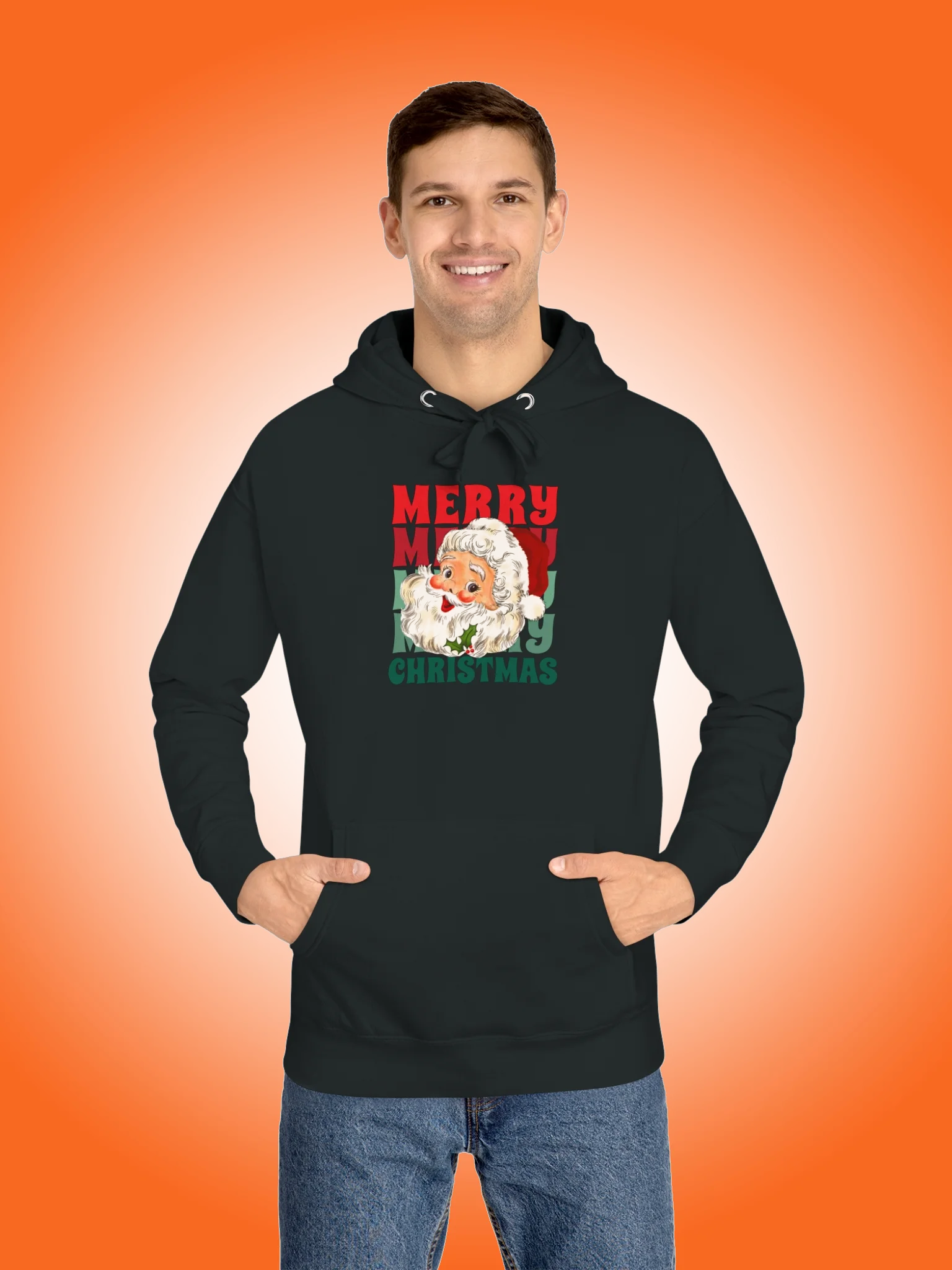 Merry Merry Christmas Retro Santa product image (1)
