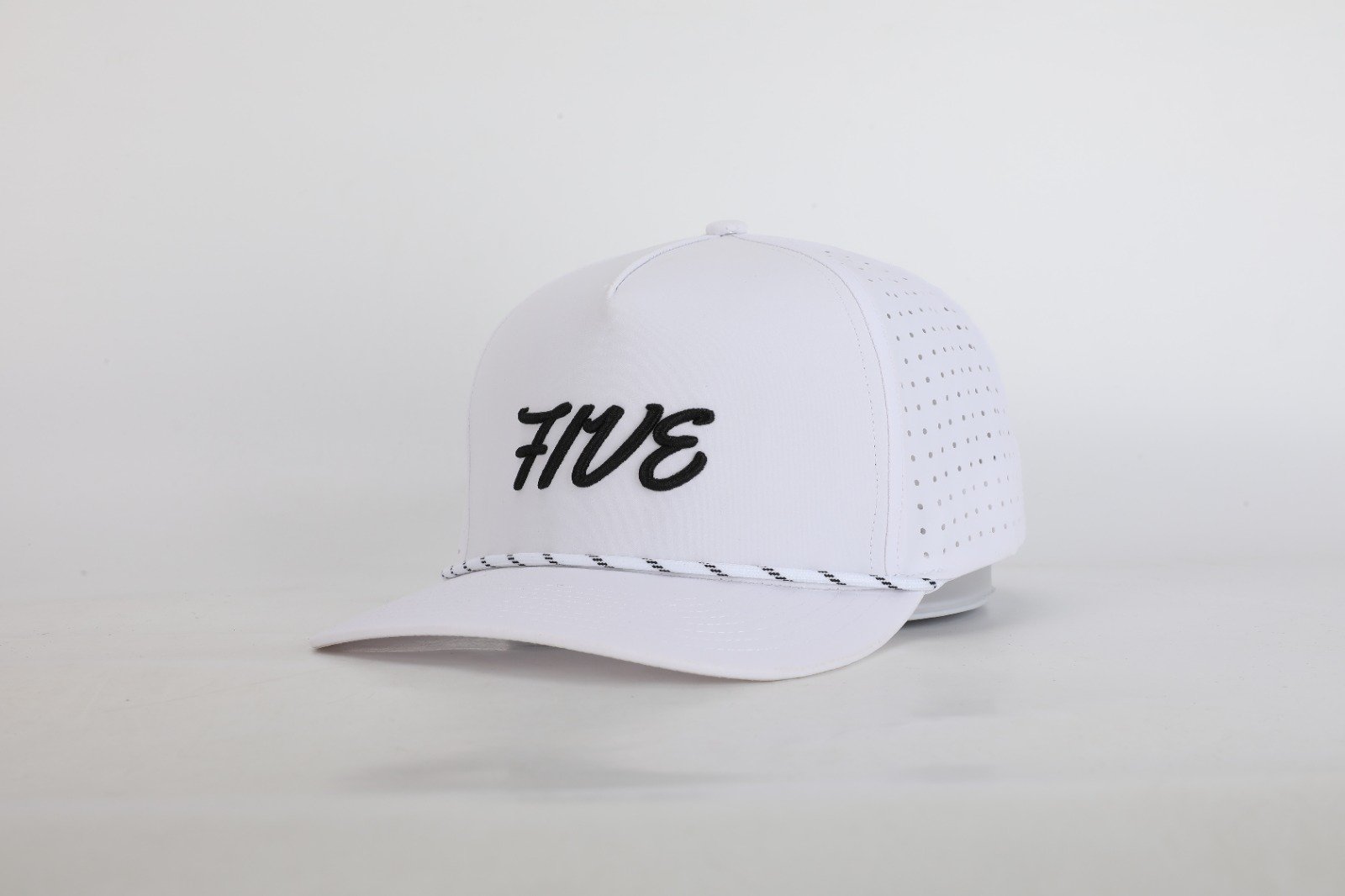 White FIVE Rope Hat product image (1)
