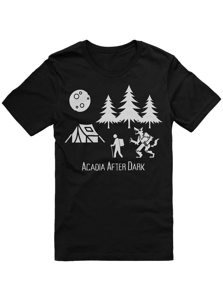 Acadia After Dark Hiking with Werewolves Women's Tee product image (1)