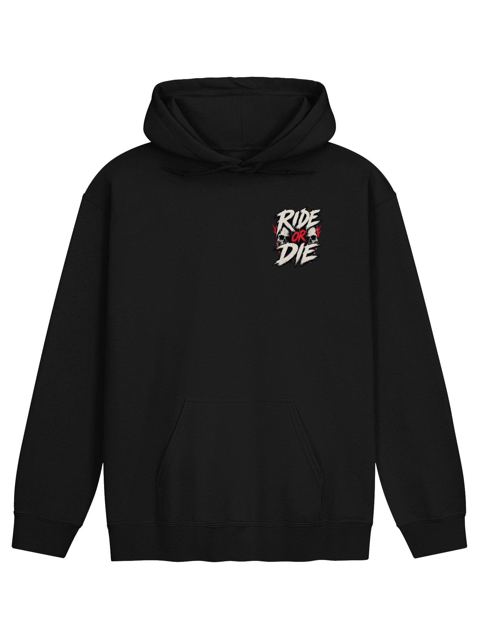 Ride or Die Skull Graphic Hoodie product image (1)