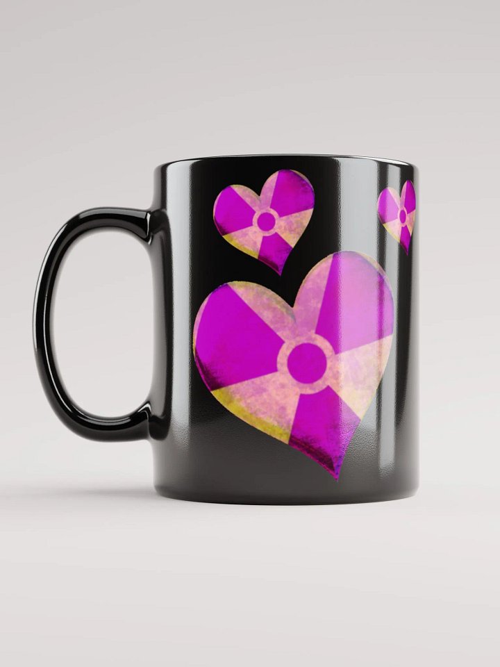 50 Rad Hearts Mug - Purple on Black product image (1)