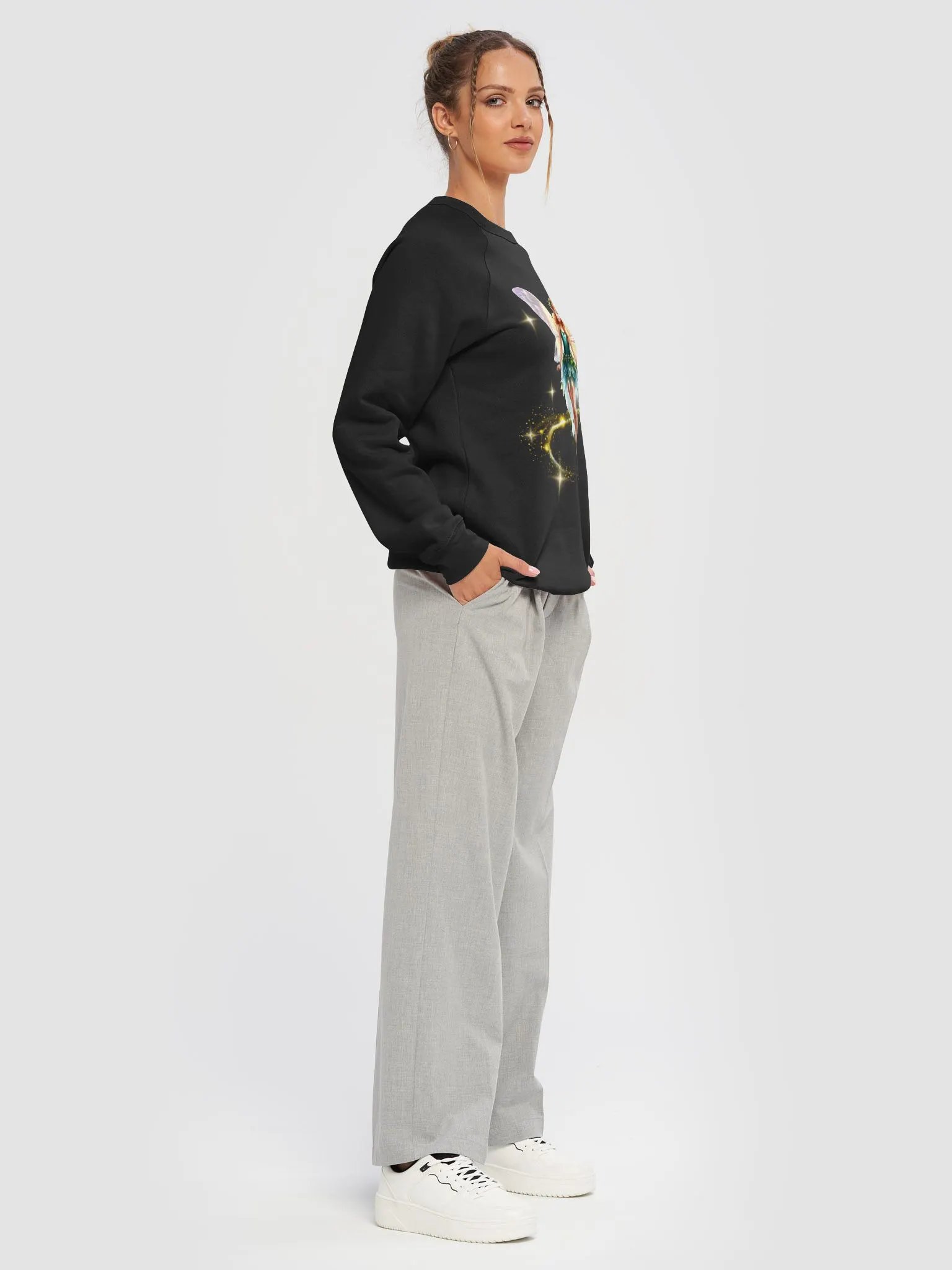 Enchanted Fairy Raglan Sweatshirt Bella+Canvas (Adult Unisex) product image (6)