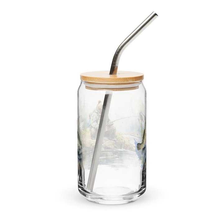 Wilderness Fishing Bear Can-Shaped Glass product image (2)