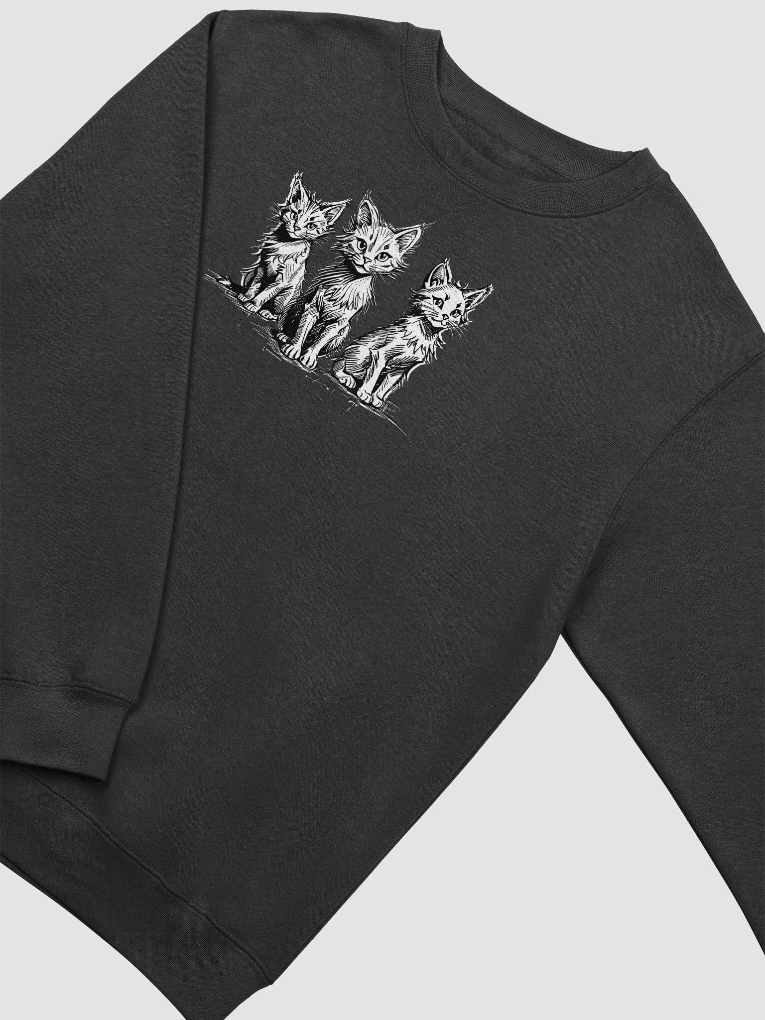 Cat Trio Crewneck Sweatshirt product image (11)