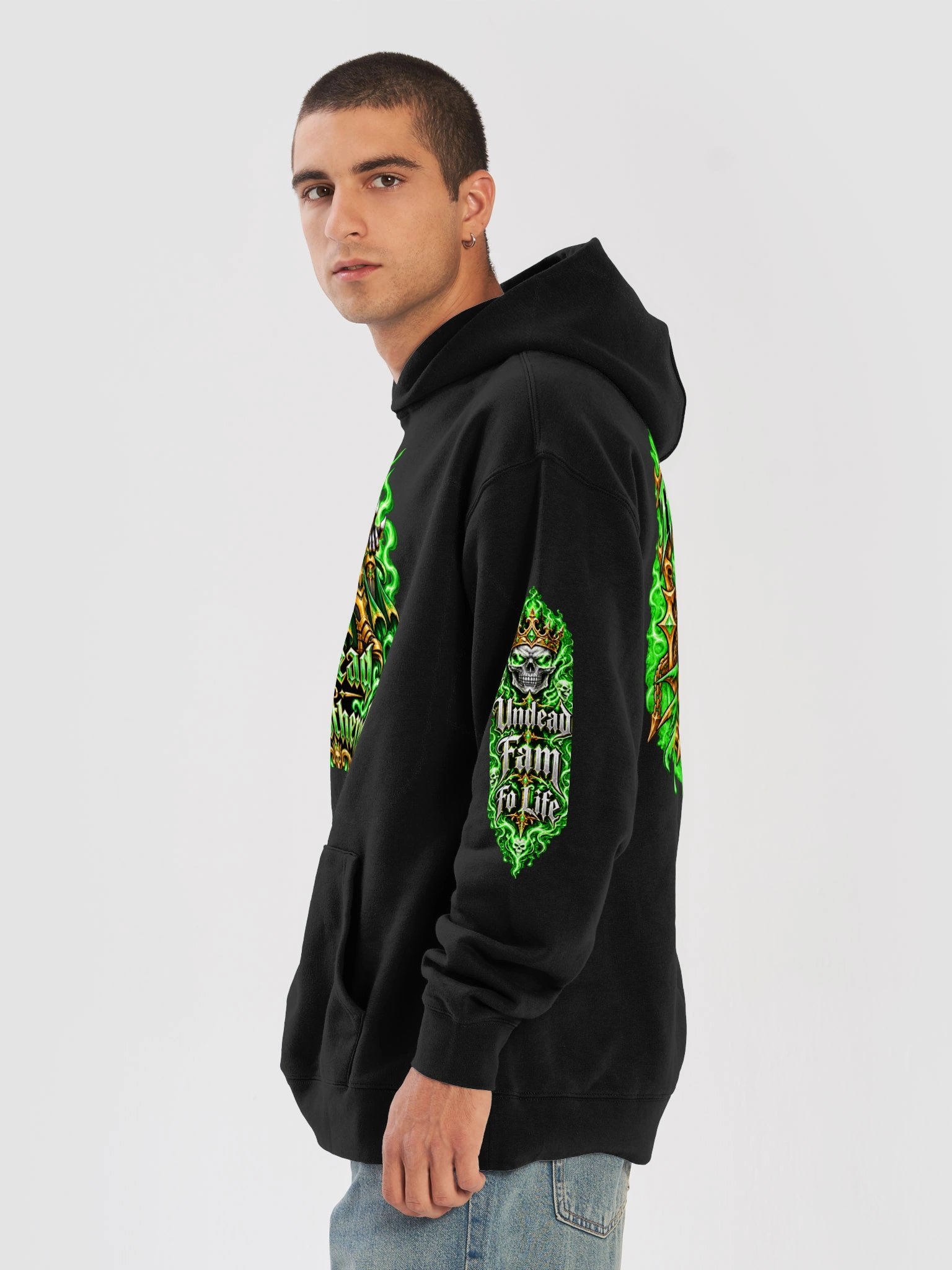 Undead and Unbothered Hoodie (Green) product image (8)