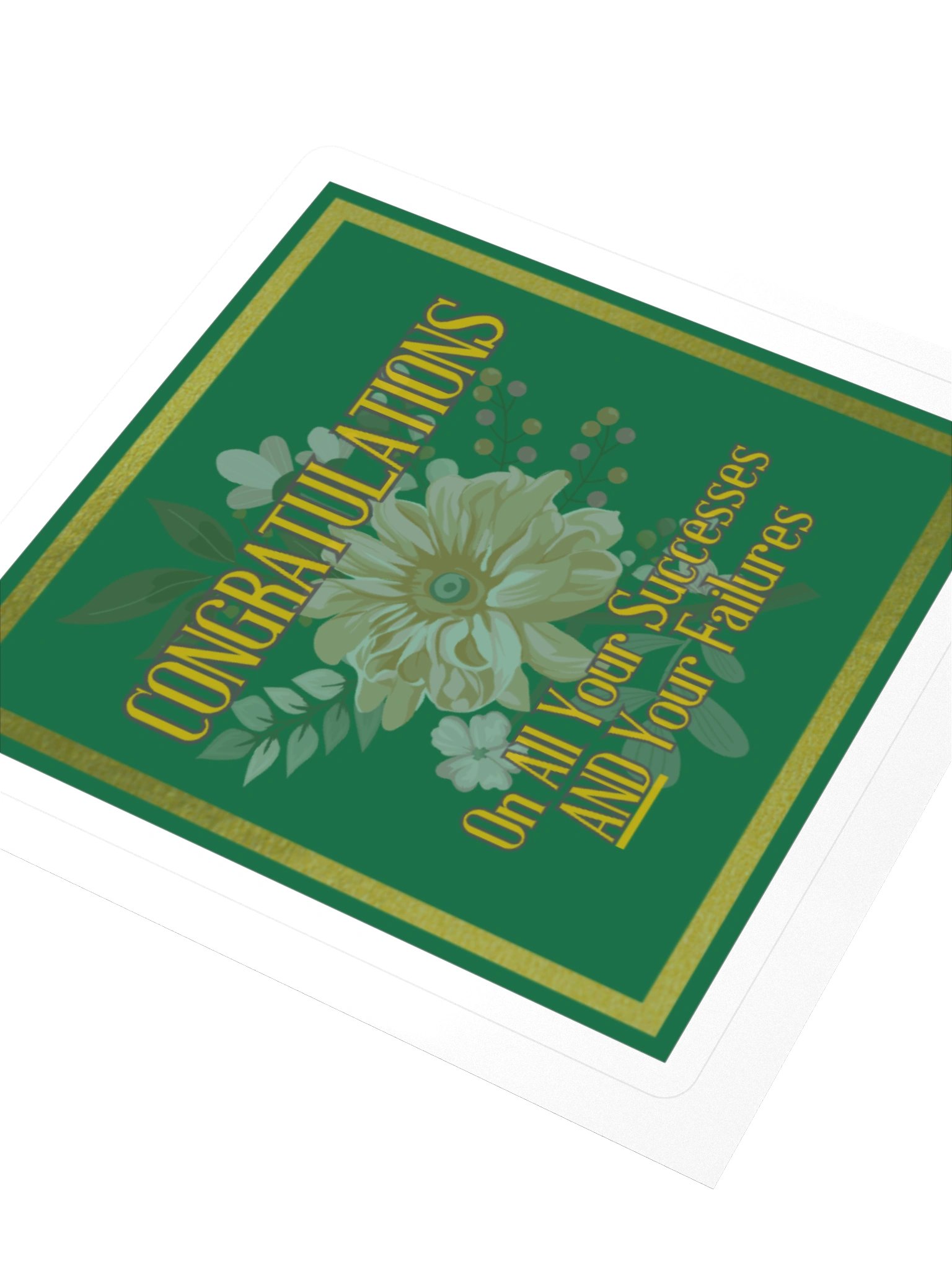 Congratulations On All Your Successes and Your Failures Square Sticker product image (3)