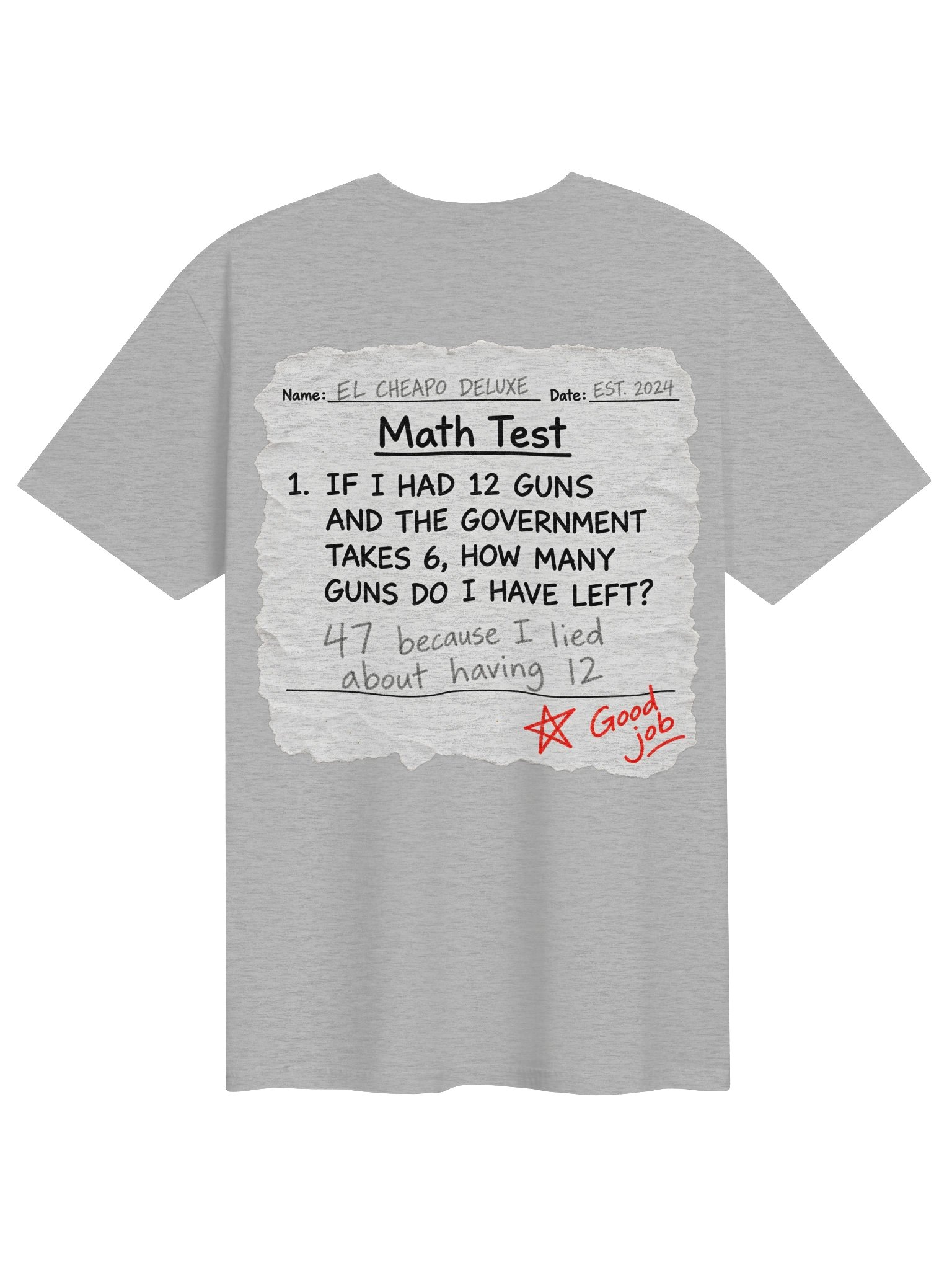 El Cheapo Deluxe - Math Test Tee product image (156)
