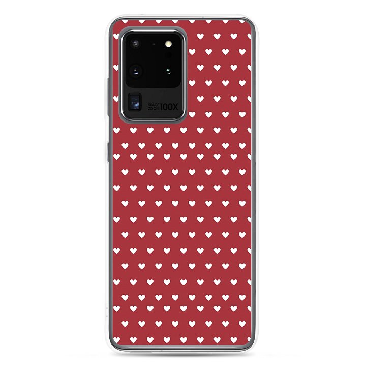 Little Love Dots Clear Samsung® 20 Plus, 20 FE, 20 Ultra, 20, 21 FE, 21, 21 Plus, 21 Ultra, 22, 22 Plus, 22 Ultra, 23, 23 Ultra, 23 Plus, 24 Plus, 24, 24 Ultra, 25 Plus, 25 Ultra, 25 Cases. product image (1)
